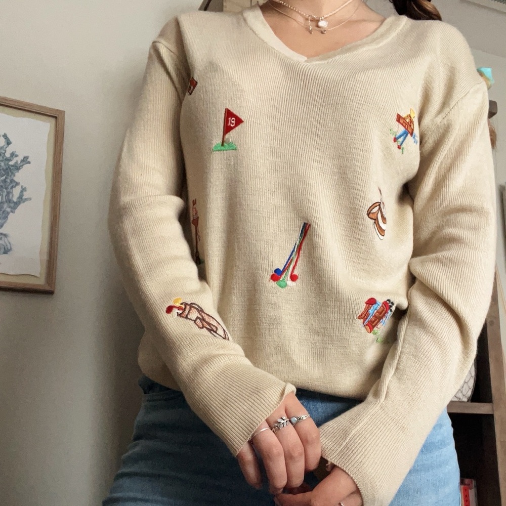 Vintage Golf Sweater